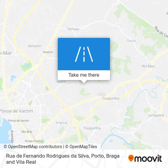 Rua de Fernando Rodrigues da Silva map