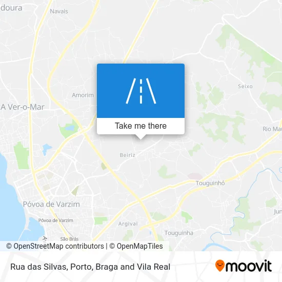 Rua das Silvas map