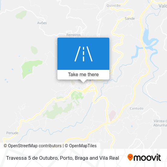 Travessa 5 de Outubro mapa