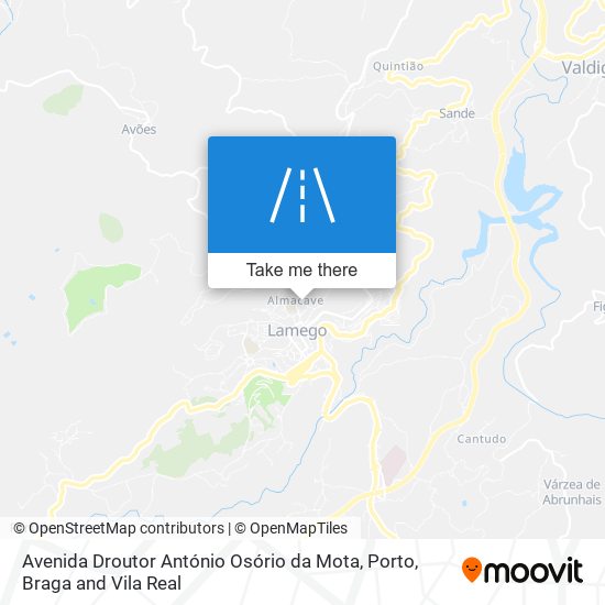 Avenida Droutor António Osório da Mota map