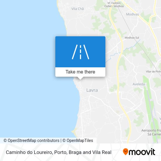 Caminho do Loureiro mapa