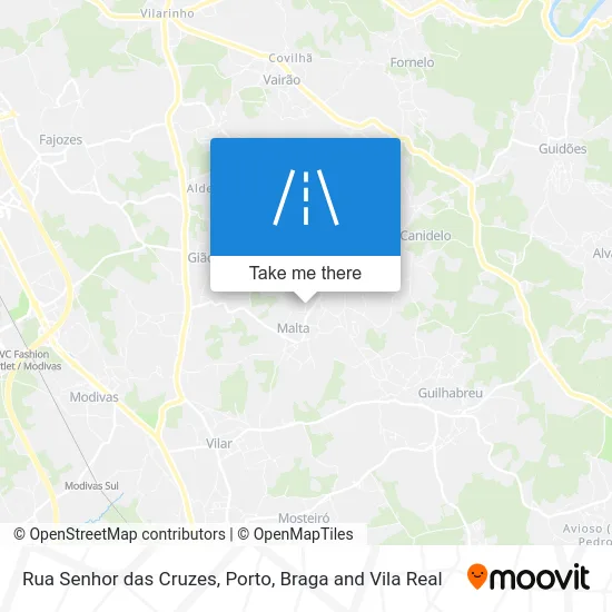 Rua Senhor das Cruzes map