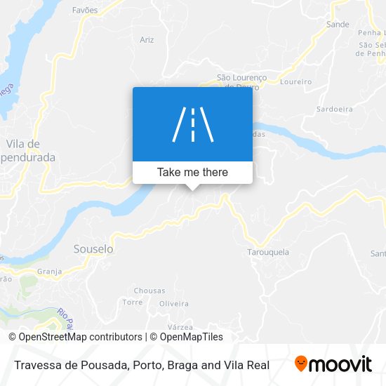 Travessa de Pousada mapa