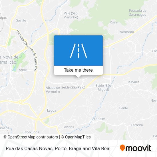 Rua das Casas Novas map