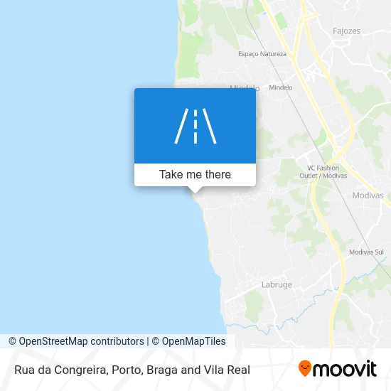 Rua da Congreira map