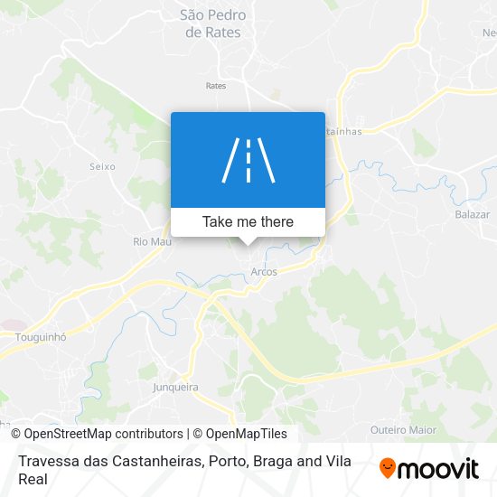 Travessa das Castanheiras mapa