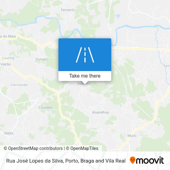 Rua José Lopes da Silva mapa