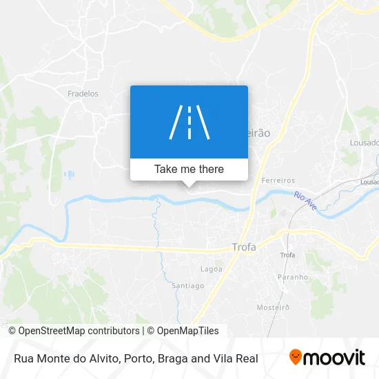 Rua Monte do Alvito map