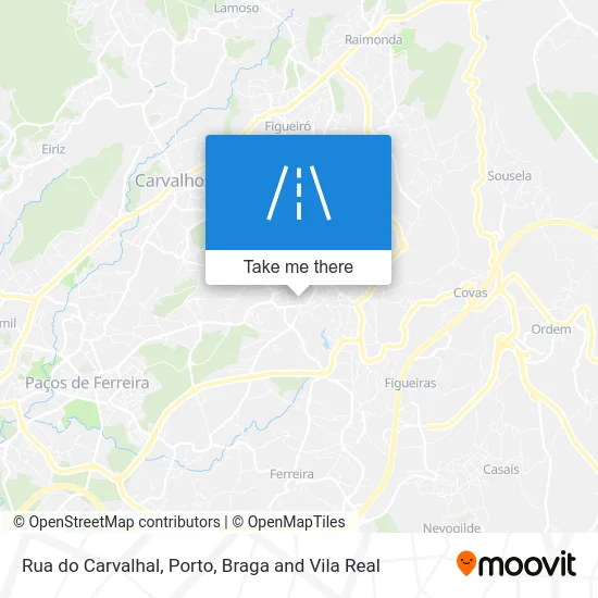 Rua do Carvalhal map