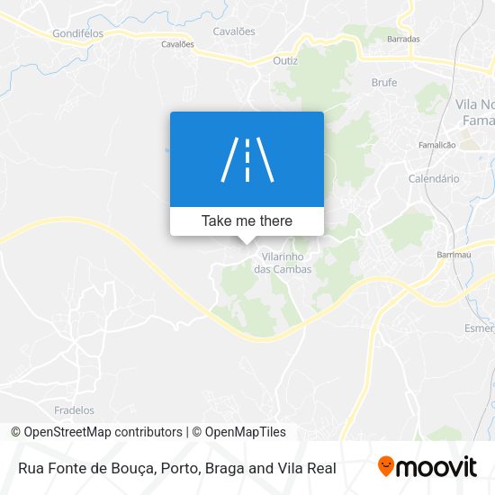 Rua Fonte de Bouça mapa