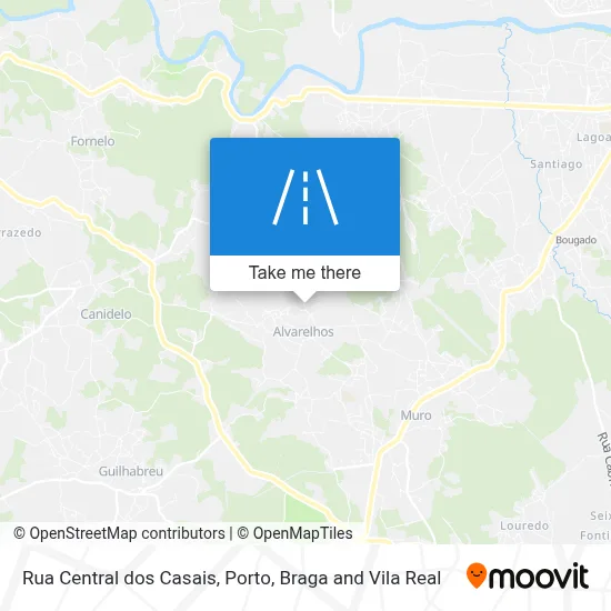 Rua Central dos Casais map