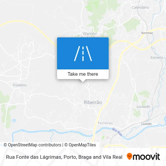 Rua Fonte das Lágrimas map