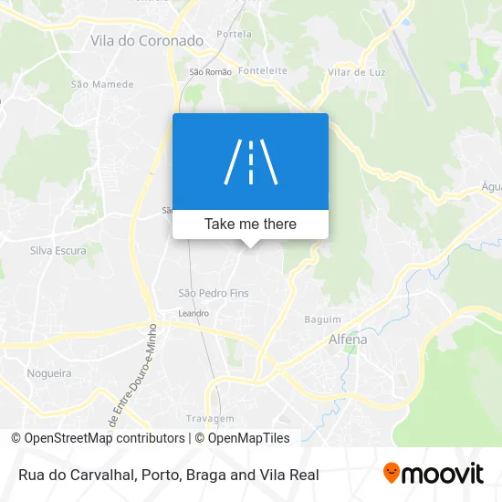 Rua do Carvalhal map