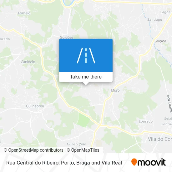 Rua Central do Ribeiro map