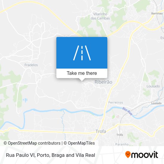 Rua Paulo VI mapa