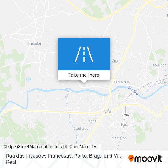 Rua das Invasões Francesas map