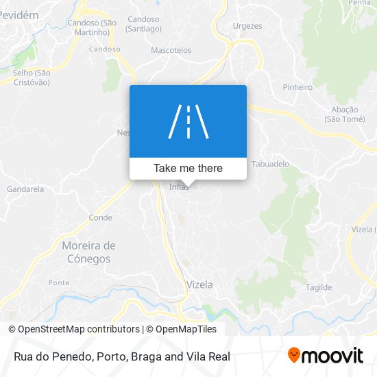 Rua do Penedo map