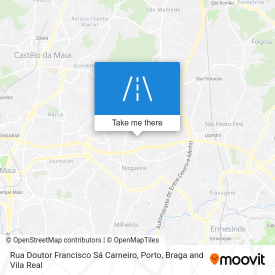 Rua Doutor Francisco Sá Carneiro map