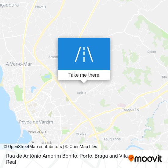 Rua de António Amorim Bonito mapa