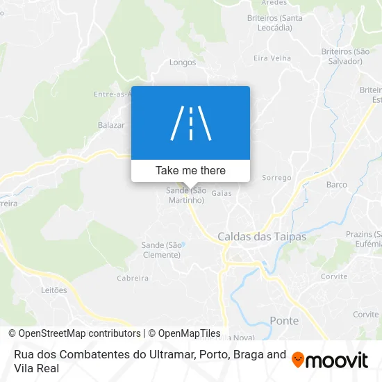 Rua dos Combatentes do Ultramar map