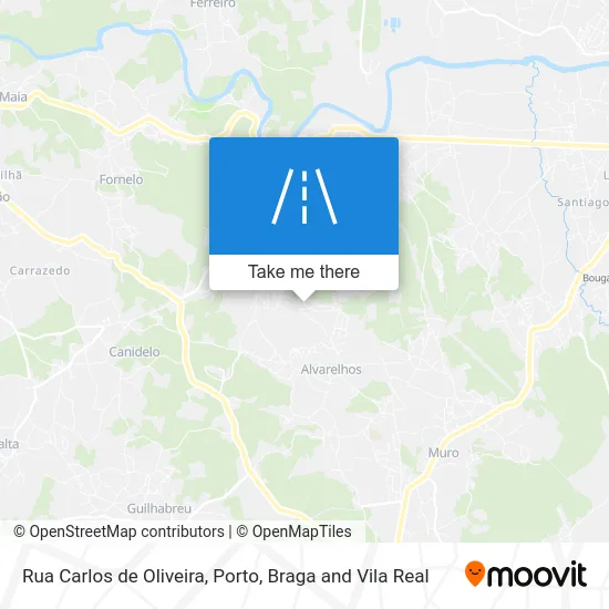 Rua Carlos de Oliveira map
