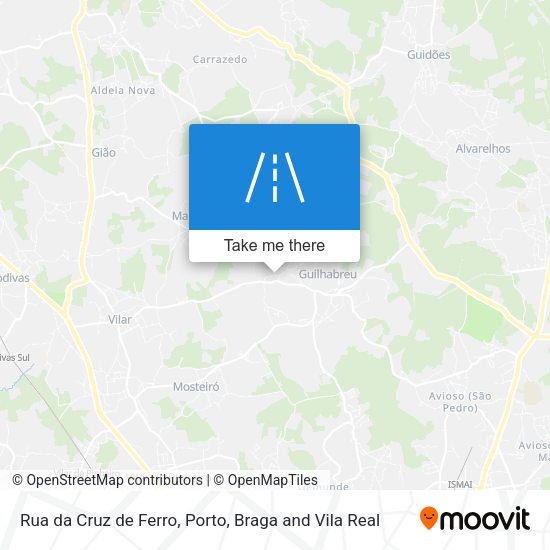 Rua da Cruz de Ferro mapa