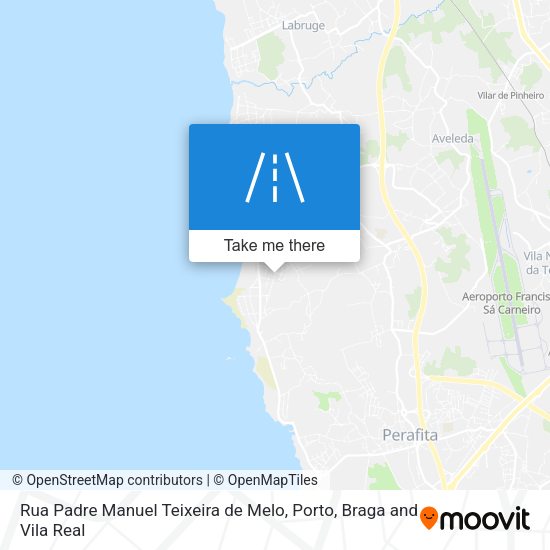 Rua Padre Manuel Teixeira de Melo mapa