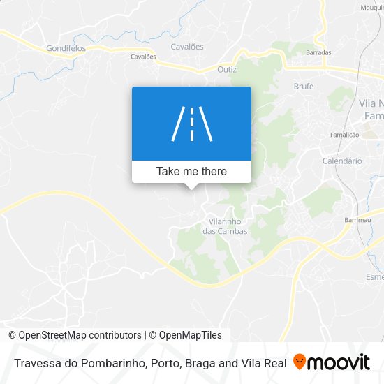 Travessa do Pombarinho mapa