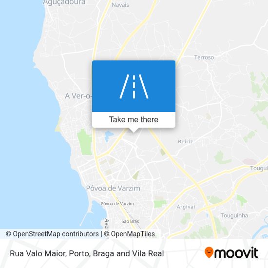 Rua Valo Maior mapa