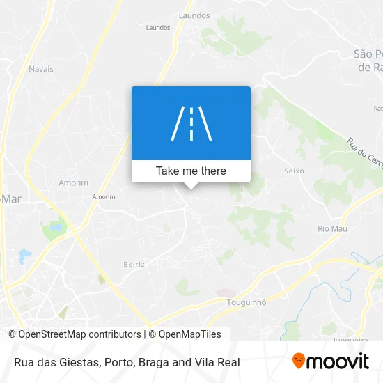 Rua das Giestas map