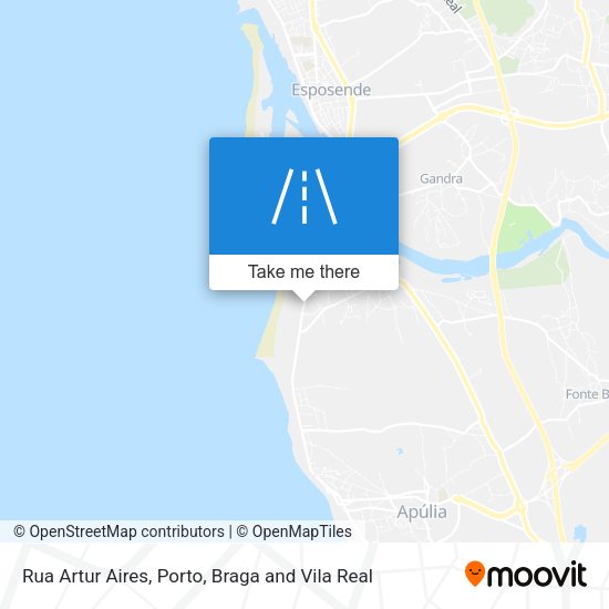 Rua Artur Aires mapa