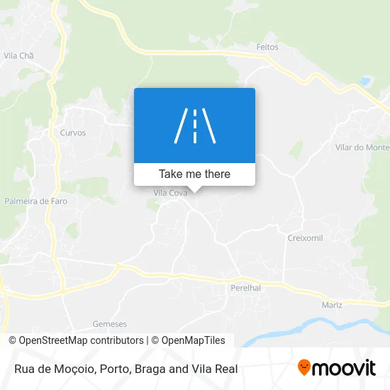 Rua de Moçoio map