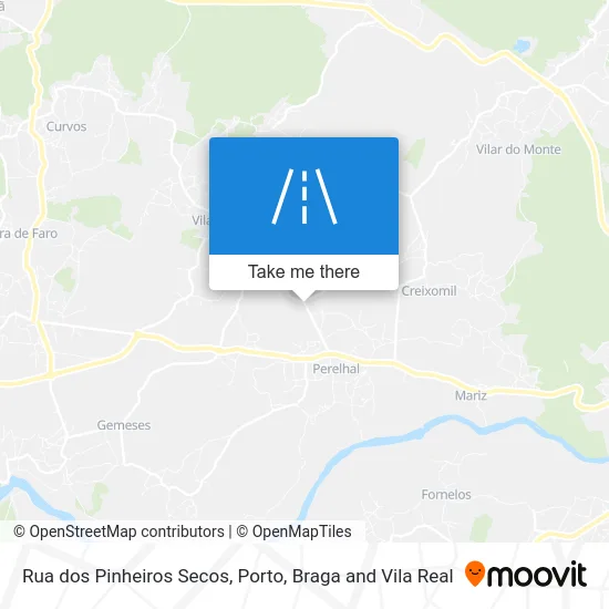 Rua dos Pinheiros Secos map