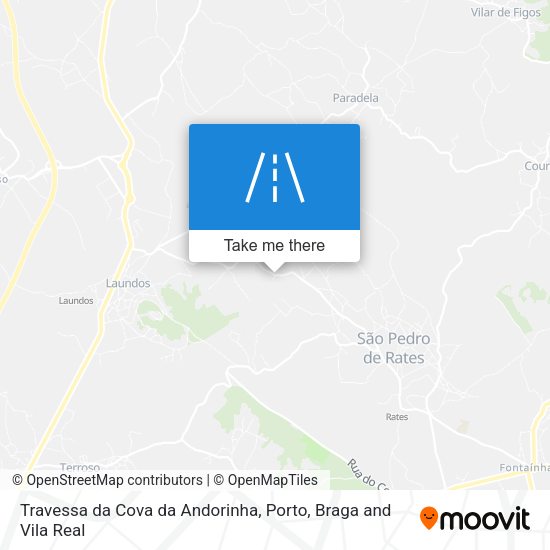 Travessa da Cova da Andorinha mapa