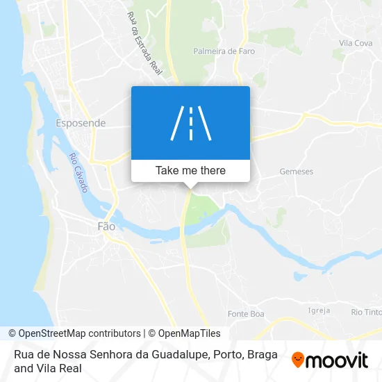 Rua de Nossa Senhora da Guadalupe map