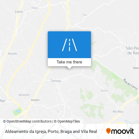 Aldeamento da Igreja mapa