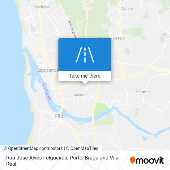 Rua José Alves Felgueiras map