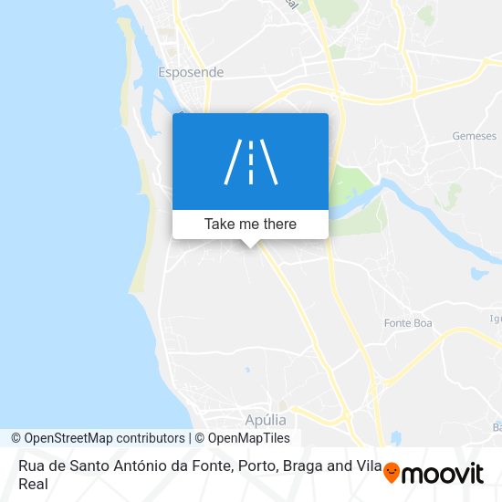 Rua de Santo António da Fonte map