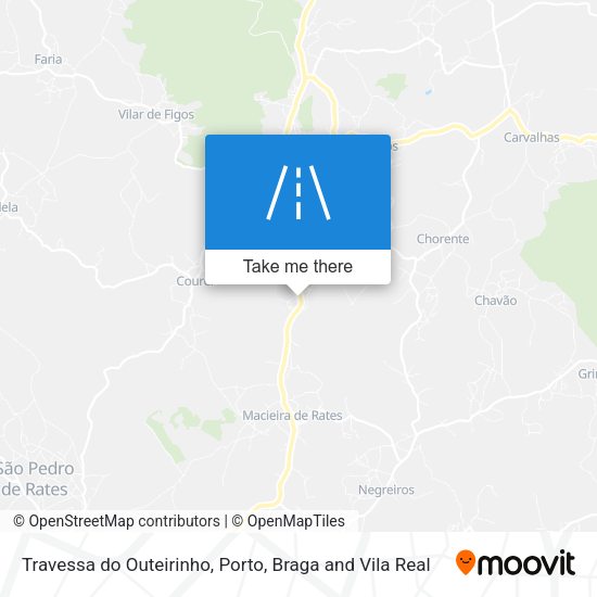 Travessa do Outeirinho mapa
