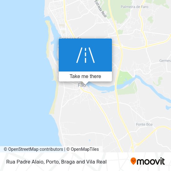 Rua Padre Alaio mapa
