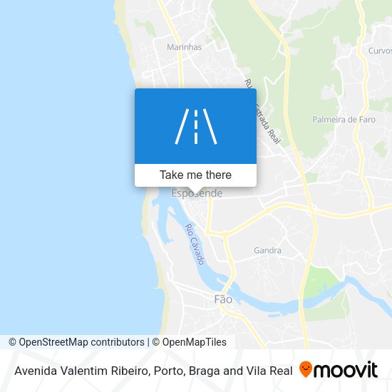 Avenida Valentim Ribeiro mapa
