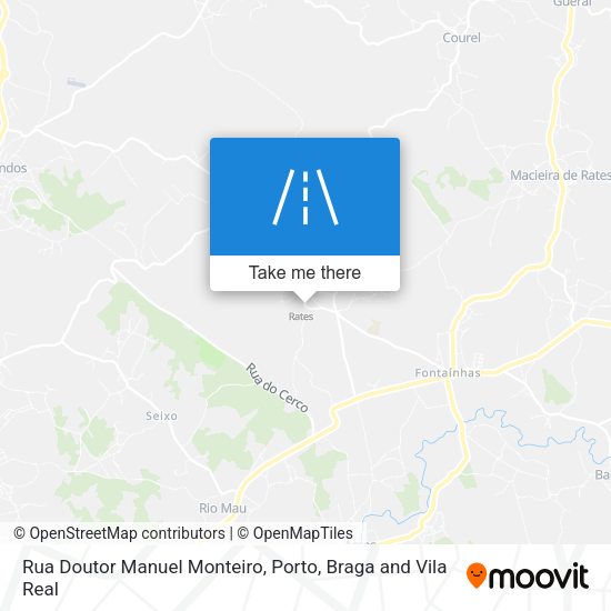Rua Doutor Manuel Monteiro mapa