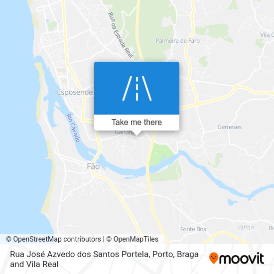 Rua José Azvedo dos Santos Portela mapa