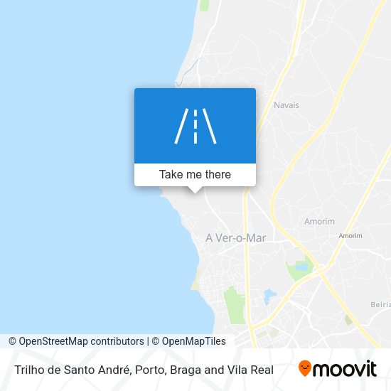 Trilho de Santo André map