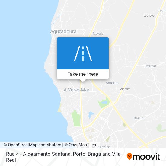 Rua 4 - Aldeamento Santana map