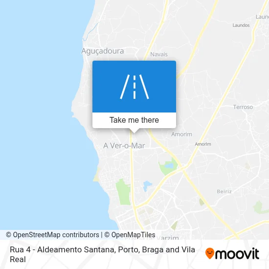 Rua 4 - Aldeamento Santana map
