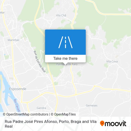 Rua Padre José Pires Afonso mapa