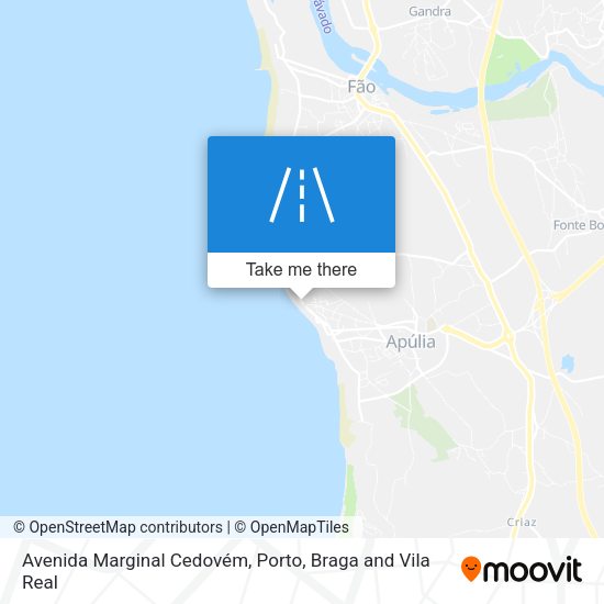 Avenida Marginal Cedovém map
