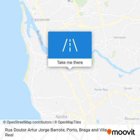 Rua Doutor Artur Jorge Barrote mapa