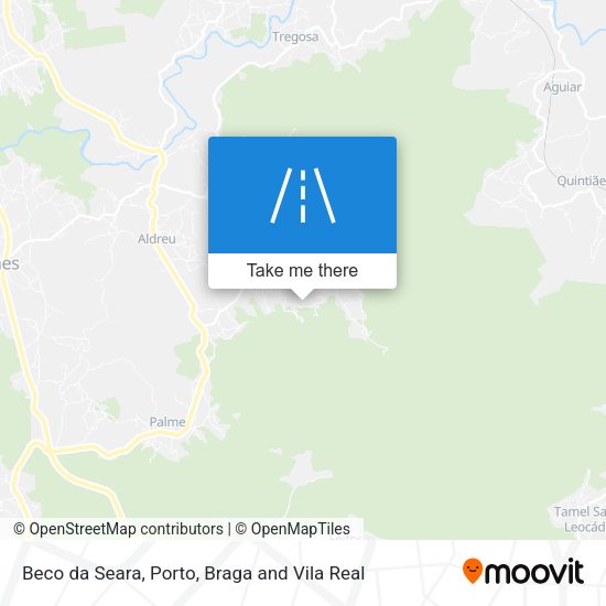 Beco da Seara mapa